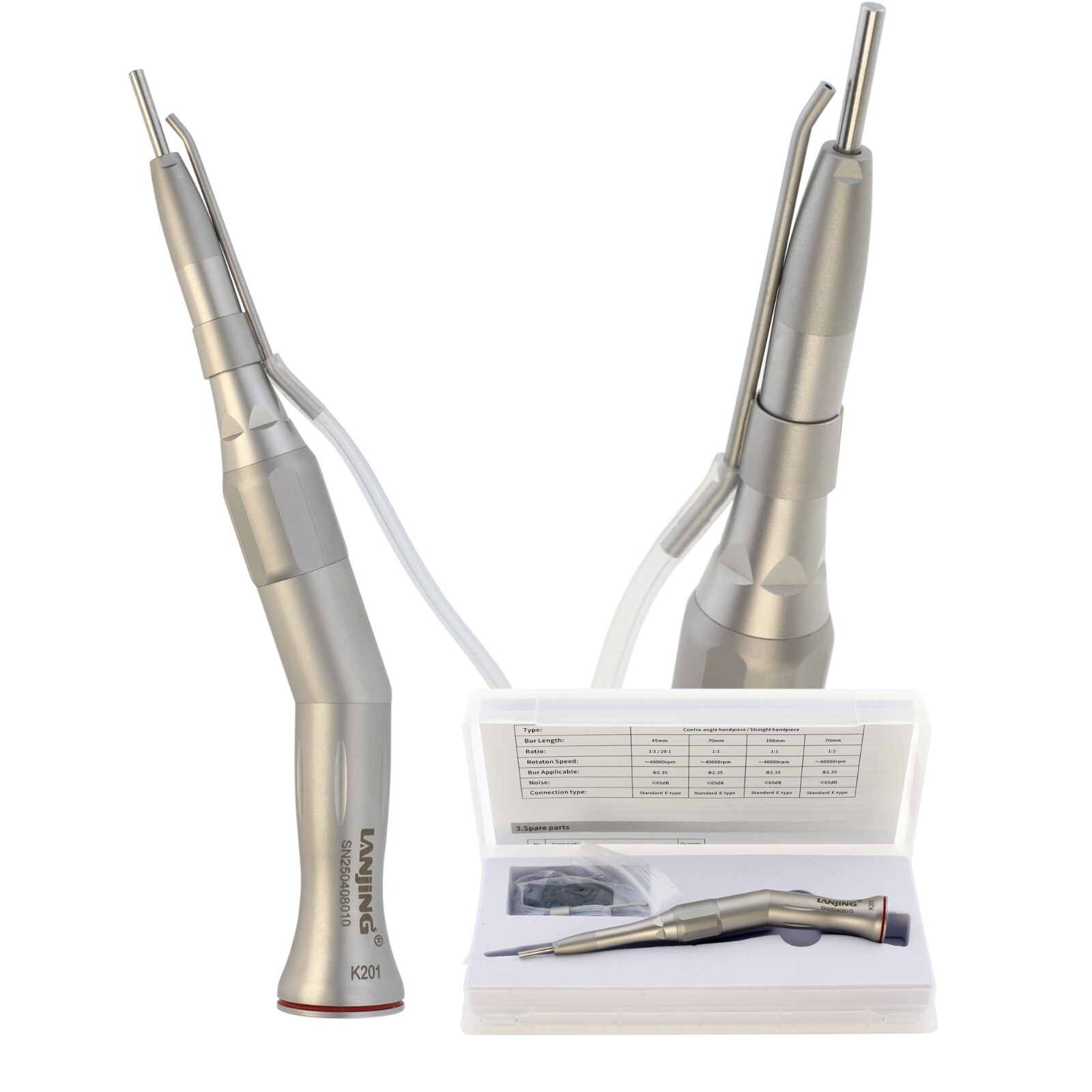 1:2 20° Angle Handpieces Surgical Attachment TI-MAX NSK SGA-E2S ENT ISO E Type