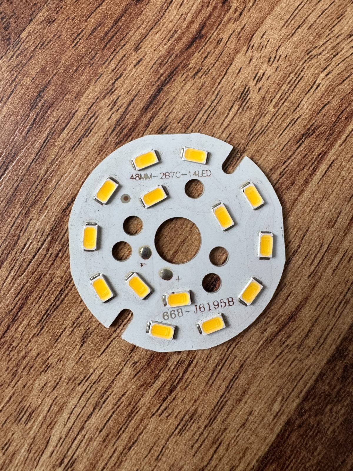 LED Light Engine Board 6W | 48mm Circular Array | 5730 SMD Diodes Natural White