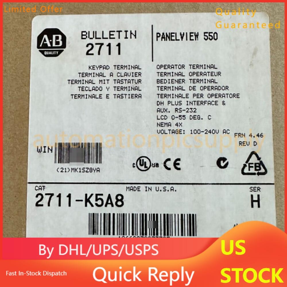 AB 2711-K5A8 PanelView Standard Terminal 2711-K5A8 AB US Free Tax