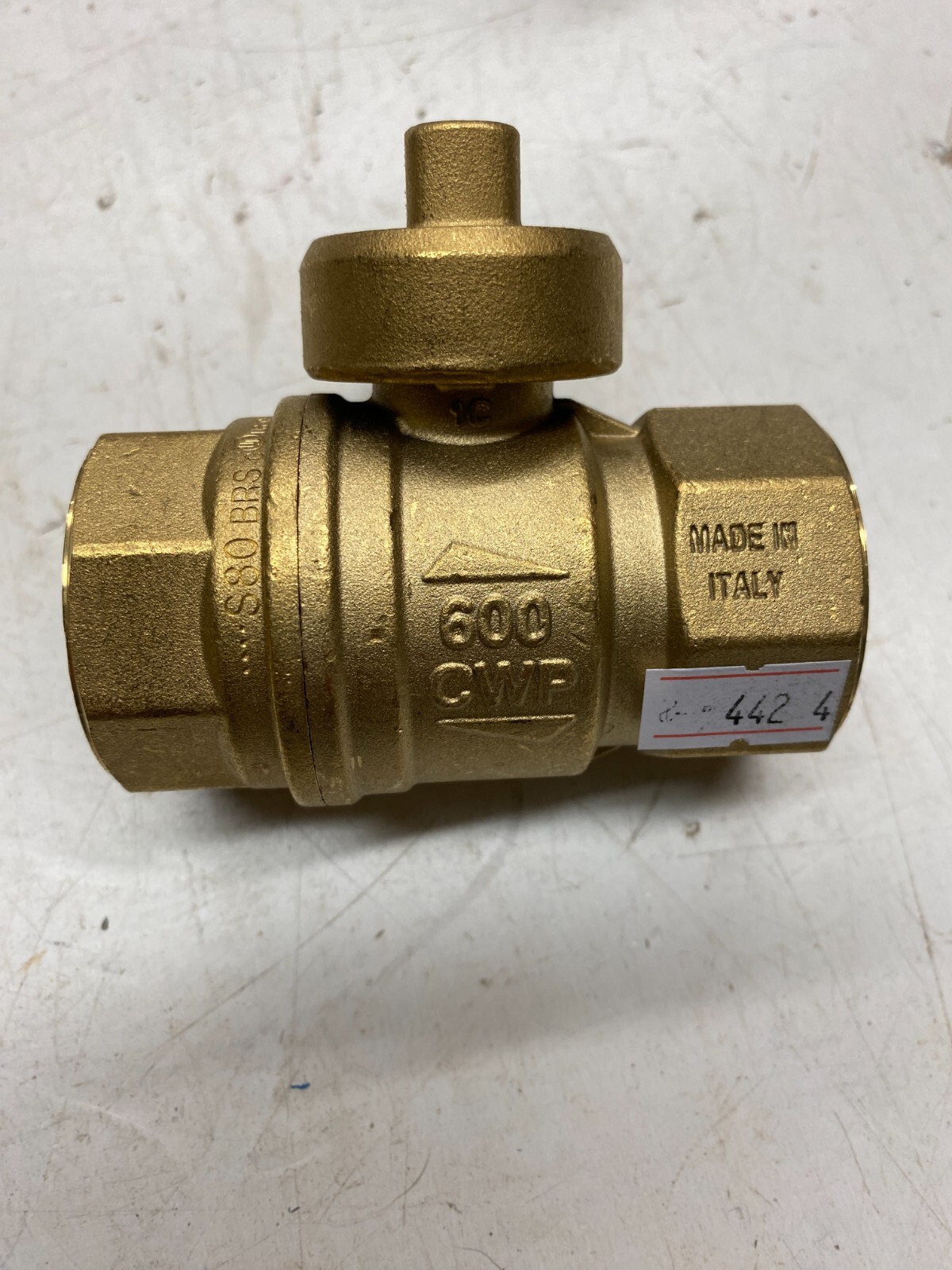 1″ BALL VALVE 600 CWP 5G125G CSA3.16-15 B16.33 Italy S80 BRS quarter turn Brass