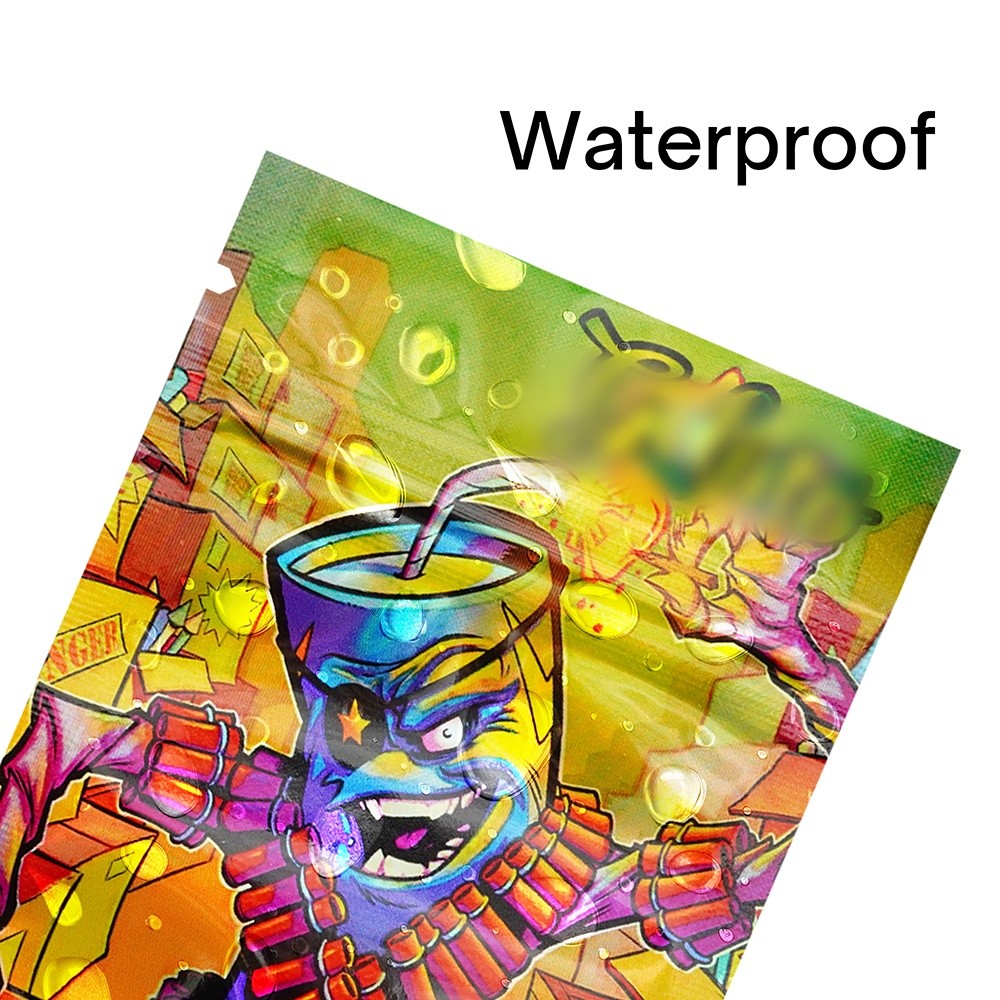 20 Styles Assorted Mix 100 PCS 1G Mylar Bags Holographic Resealable Foil Pouches