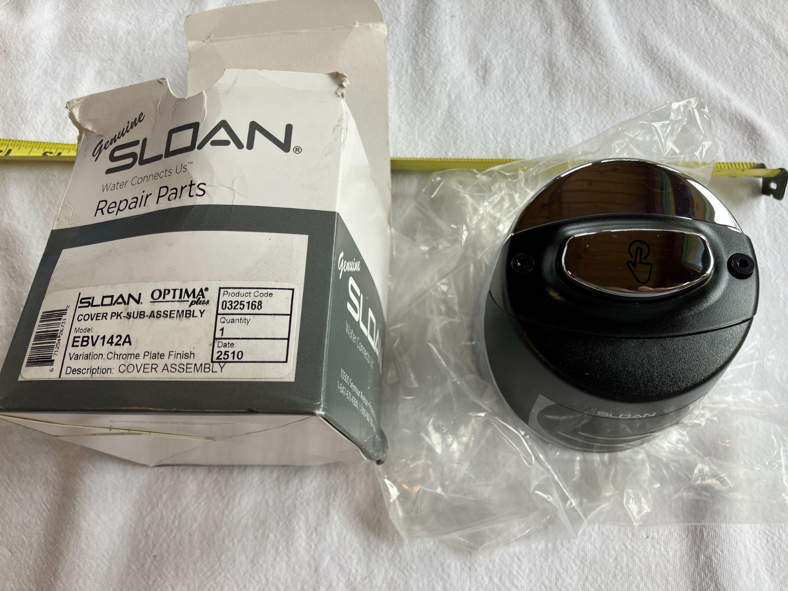 Sloan EBV142A 325168 G2 ECOS Flush Cover PK-SUB-ASSEMBLY, Chrome