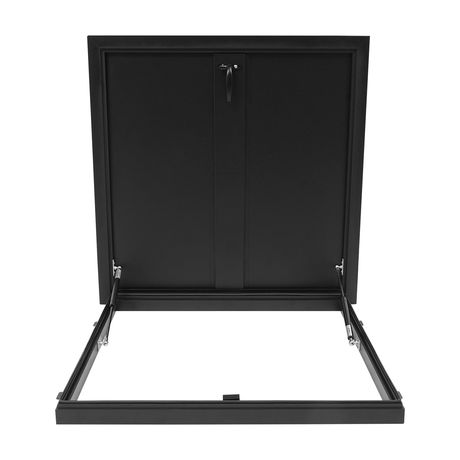 Aluminum Alloy Roof Hatch 27.5*27.5in Roof Access Hatch Roof Security Door Black