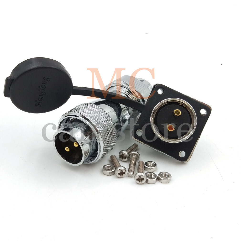 WS20 2 3 4 5 6 7 8 10 12pin Avaition Connector,IP67 LED Industrial Bulkhead Plug