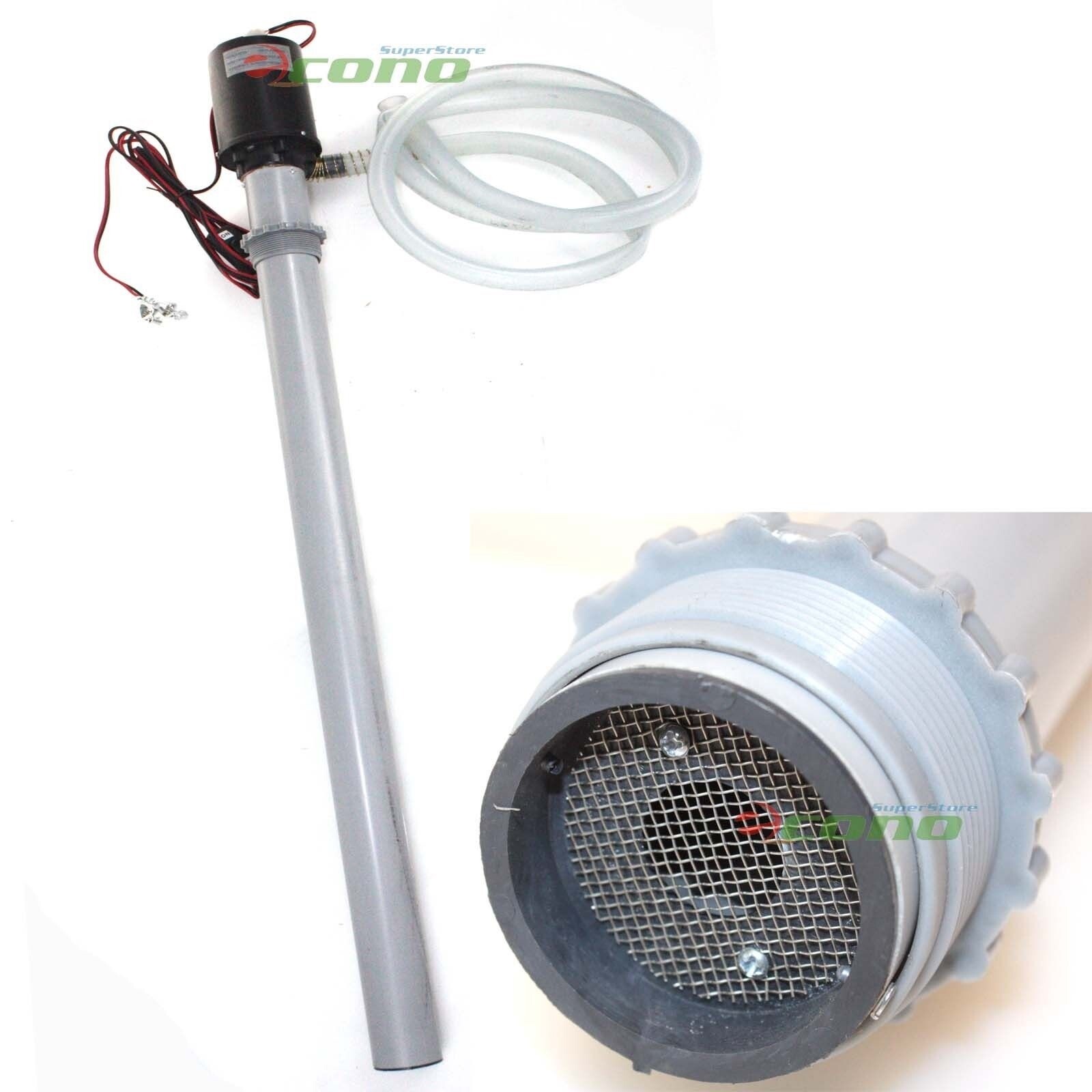 55 Gallon 12V DC Centrifugal Drum Barrel Fuel Transfer Pump Kit 8GPM 12 Volt
