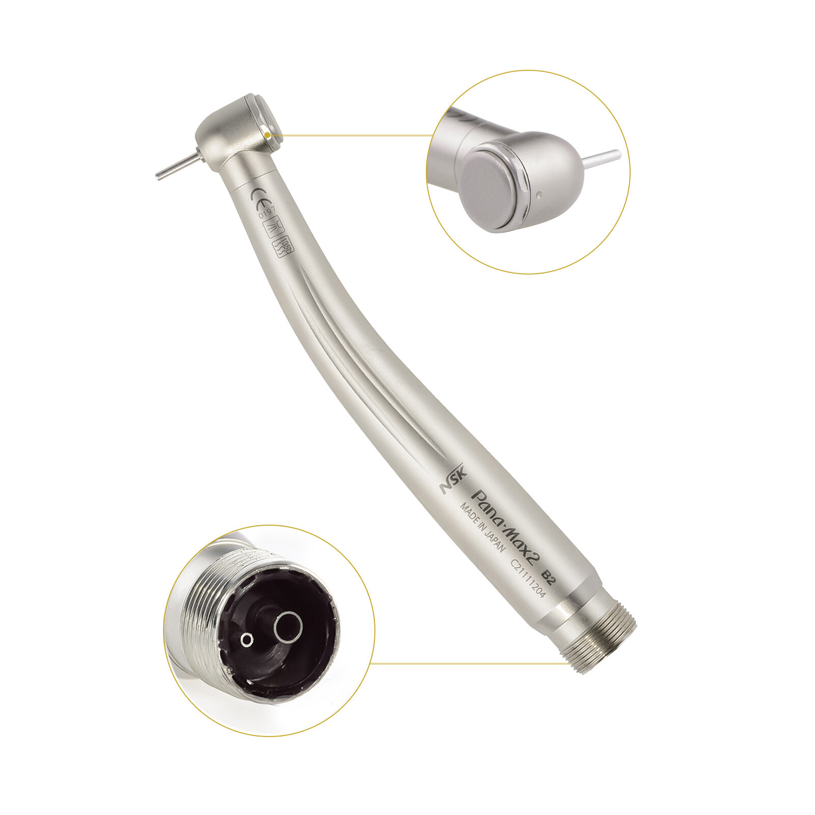 Dental Pana Max2 High Speed Handpiece Single Water Spray Ceramic Bearing B2 NSK