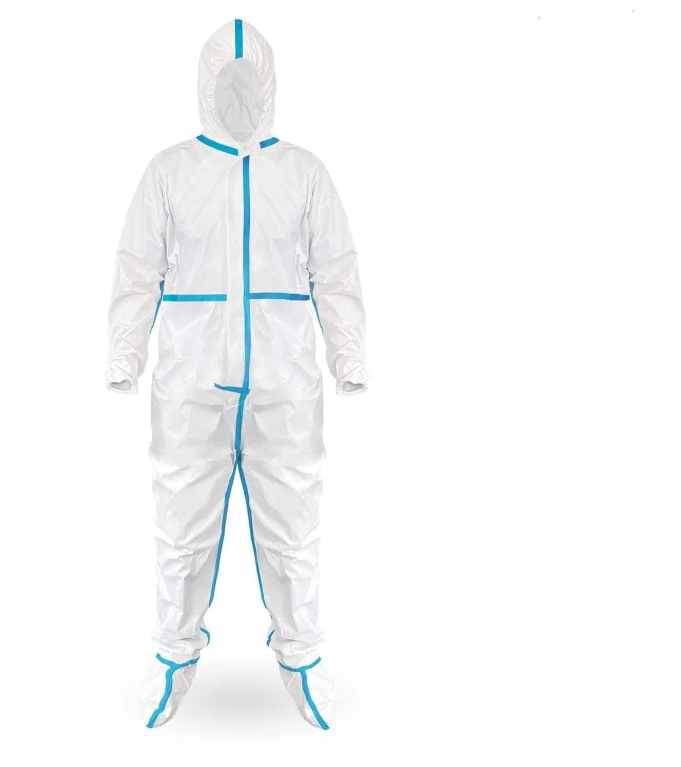 Disposable Protective Coveralls Heavy Duty Full Body W Hood & Boots XXL Case/25
