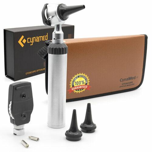 New Oto/Opthalmo Scope Examination LED Diagnostic ENT Set Black Student/General