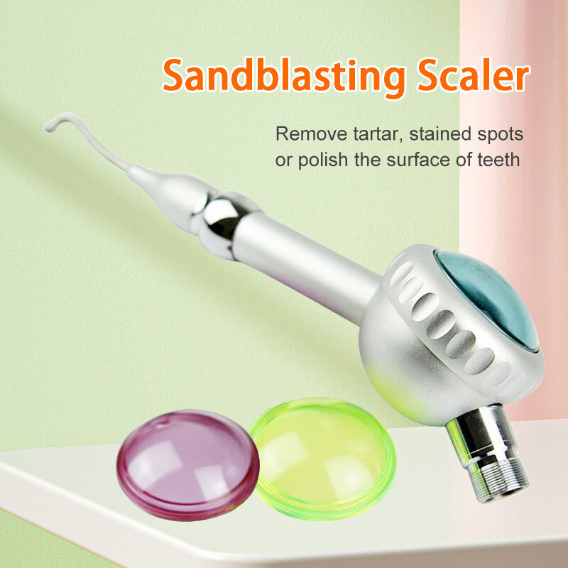 Dental Materials Air Prophy Sandblaster Sand Gun Air Polisher Odontologia 2Hole