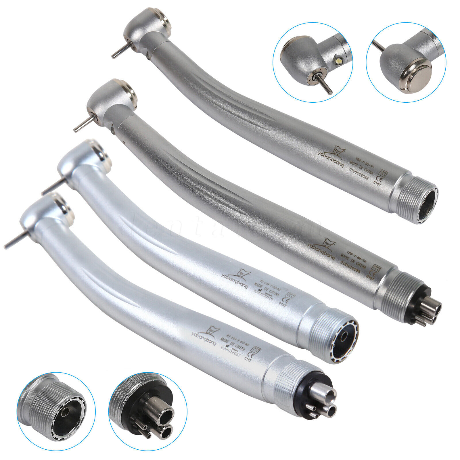 Dental (LED E-generator) High Speed Handpiece Push Button 2Holes/4Holes Surgical