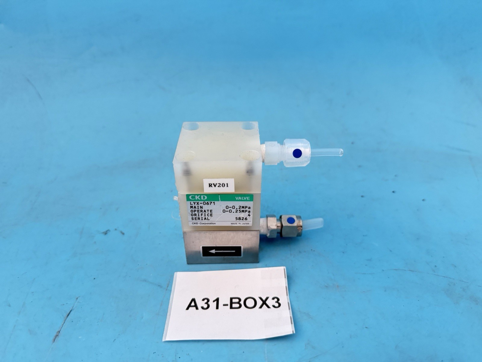 CKD LYX-0671 Pneumatic Valve – Industrial Air Valve 0-0.25 MPa