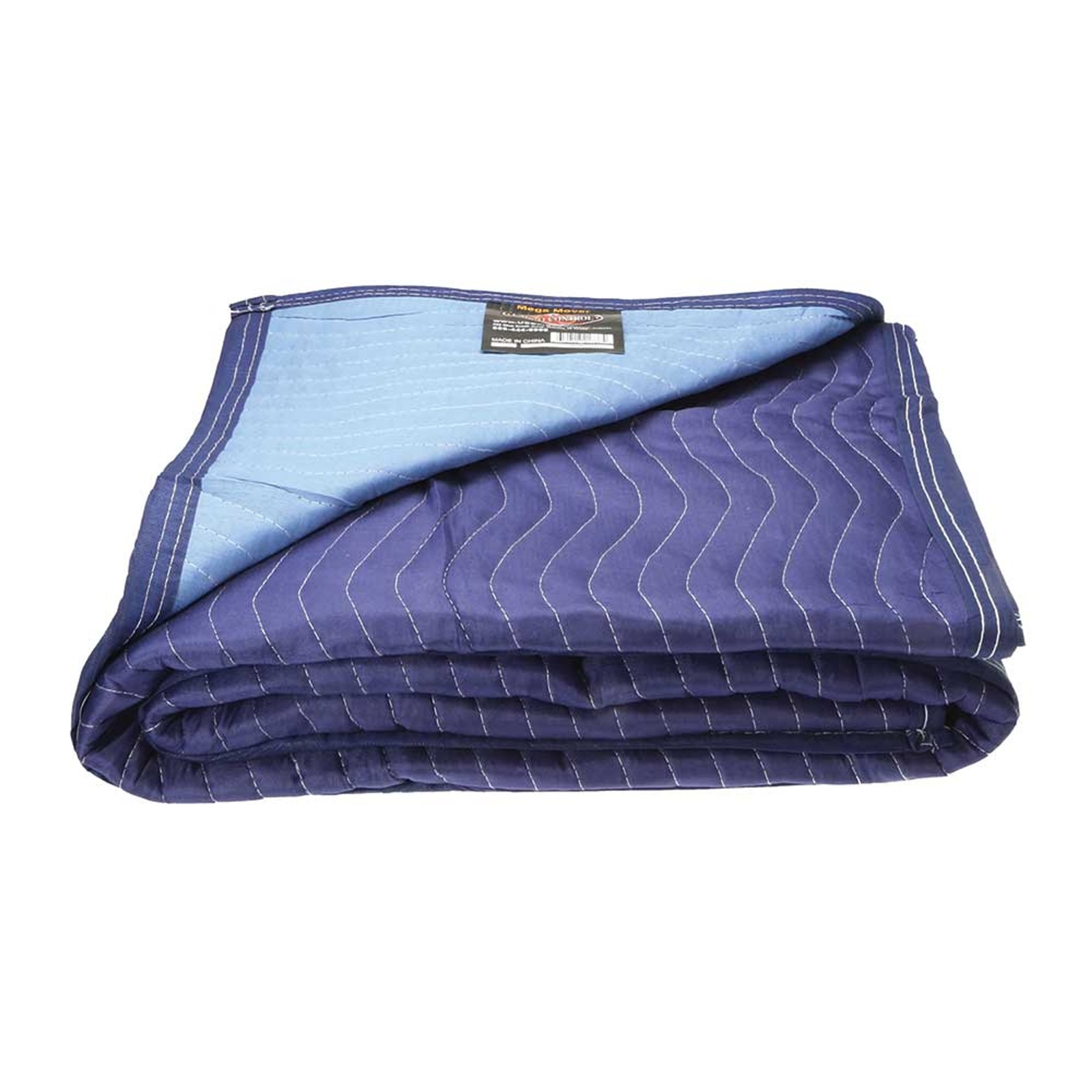 USCC Mega Mover Moving Blankets – 80″ X 72″ – Blue/Light Blue – Single Blanket