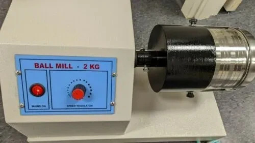 110v /220v Laboratory Ball Mill 2 kg Heavy Duty 10(15mm) & 35(8mm) SS Balls