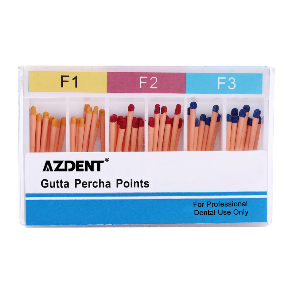 Dental Endodontic Gutta Percha Points Tips F1 F2 F3 Root Canal 02-06Taper