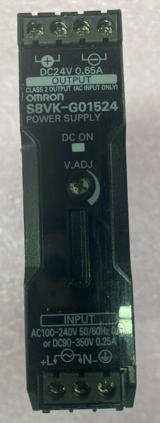 OMRON S8VK-G01524 DC Power Supply,24VDC,0.65A,50/60Hz