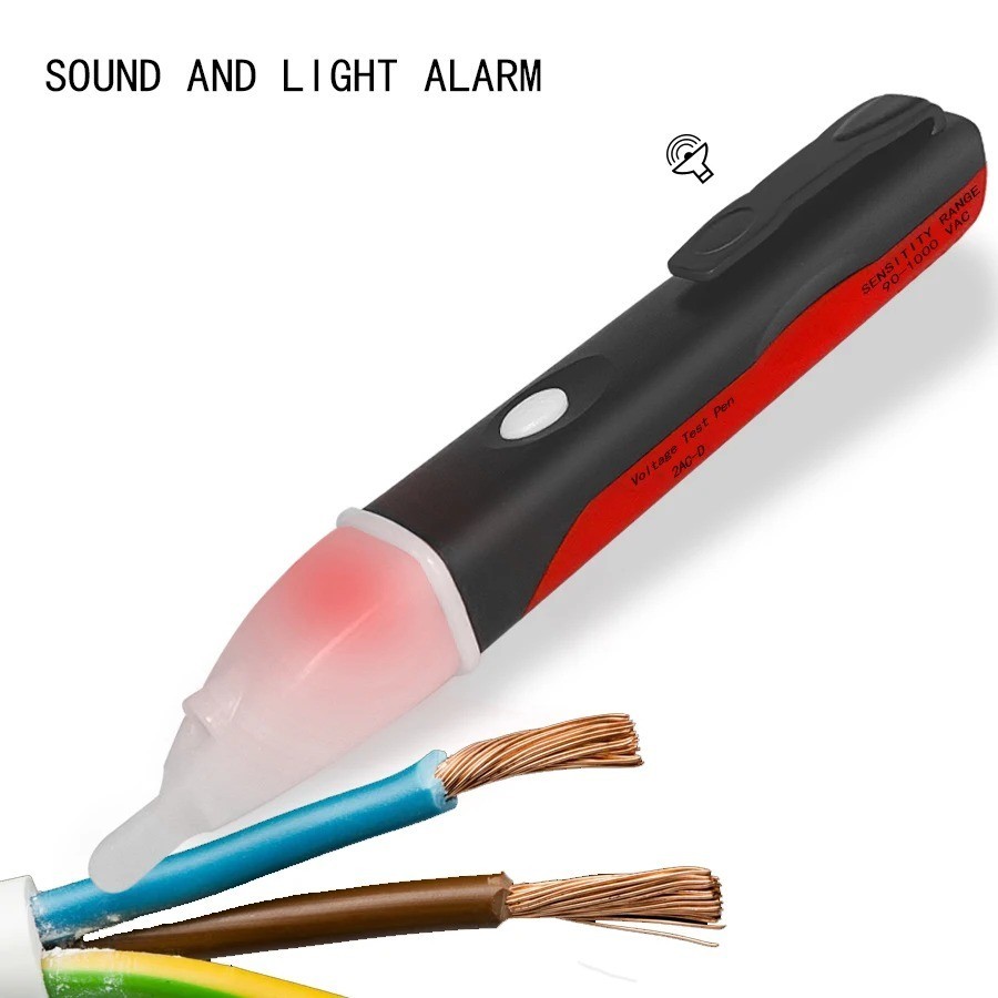 Voltage Electric Tester Volt Detector Test Pen AC DC Non-Contact Sensor 12-1000V