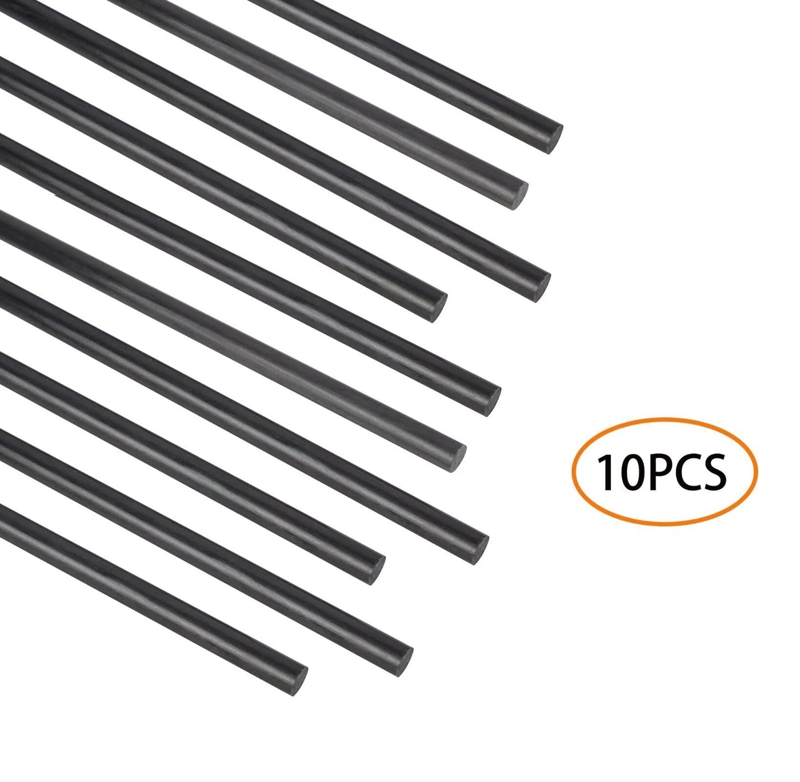 Carbon Fiber Rod 300MMX 1.0MM 1.5MM 2.0MM 2.5MM 3.0MM 3.5MM 4.0MM 5.0MM 6.0MM…