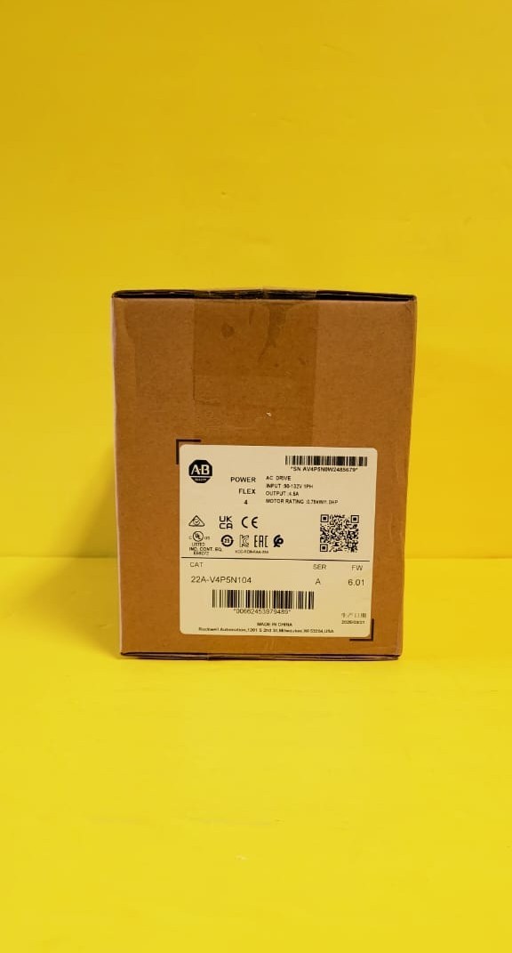 Surplus Allen Bradley 22A-V4P5N104 /A PowerFlex 4 120V 4.5A AC Drive