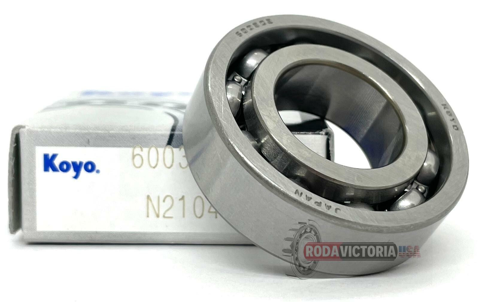 KOYO 6003 C3 Deep Groove Ball Bearing, Open, No Seals 17x35x10 mm