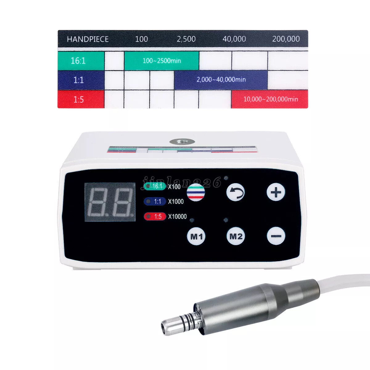 ST/YBB Dental Brushless LED Electric Micro Motor 1:1/1:5 Increasing Handpiece