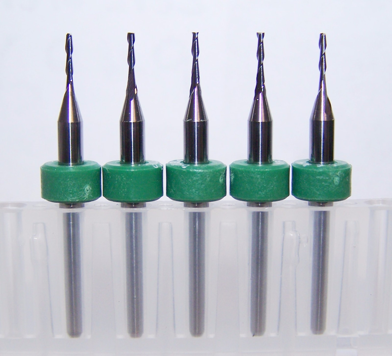 (5) 1.00mm (.0394″) CARBIDE END MILLS KYOCERA 1600.0394.200 PLASTIC WOOD METAL