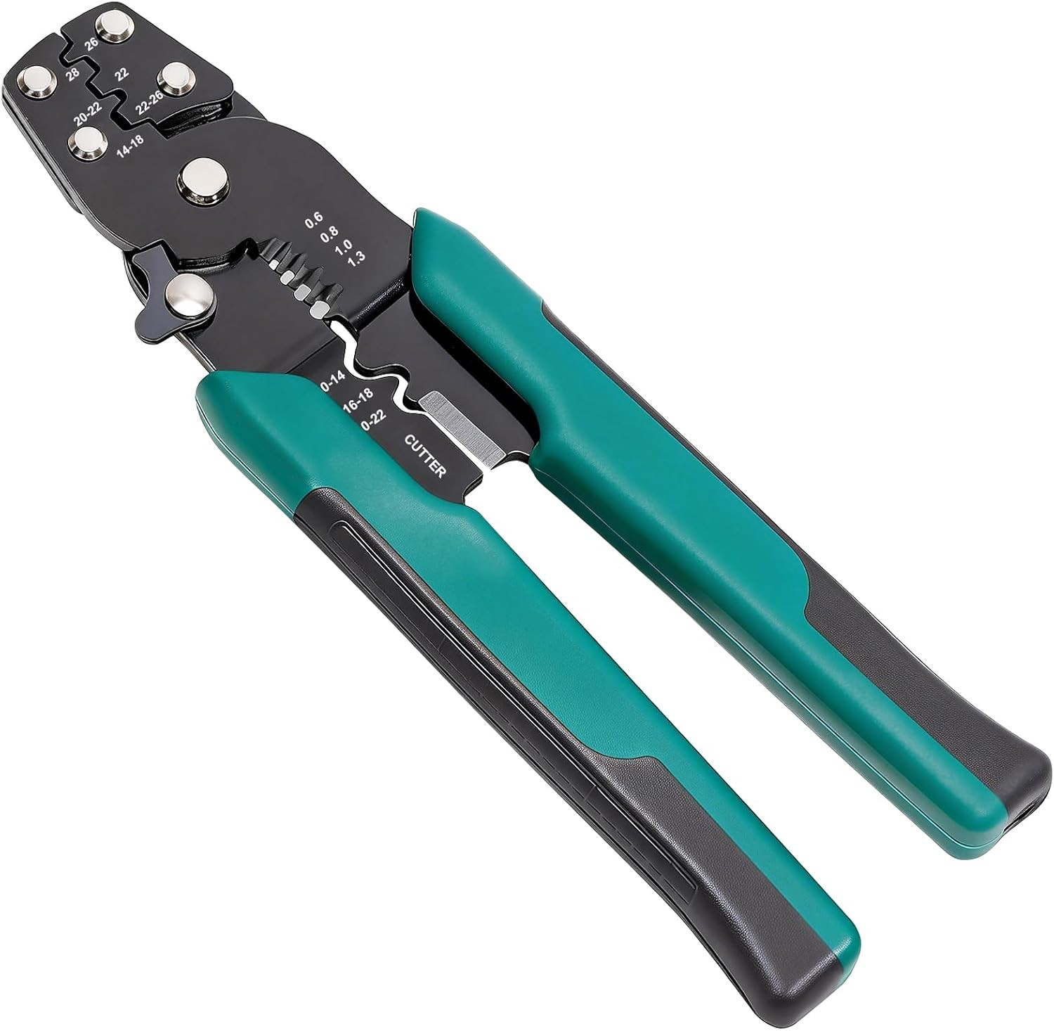 Wire Crimper Tool Heat Shrink Insulated Bare Terminal 10-22 AWG Stripper Cutter