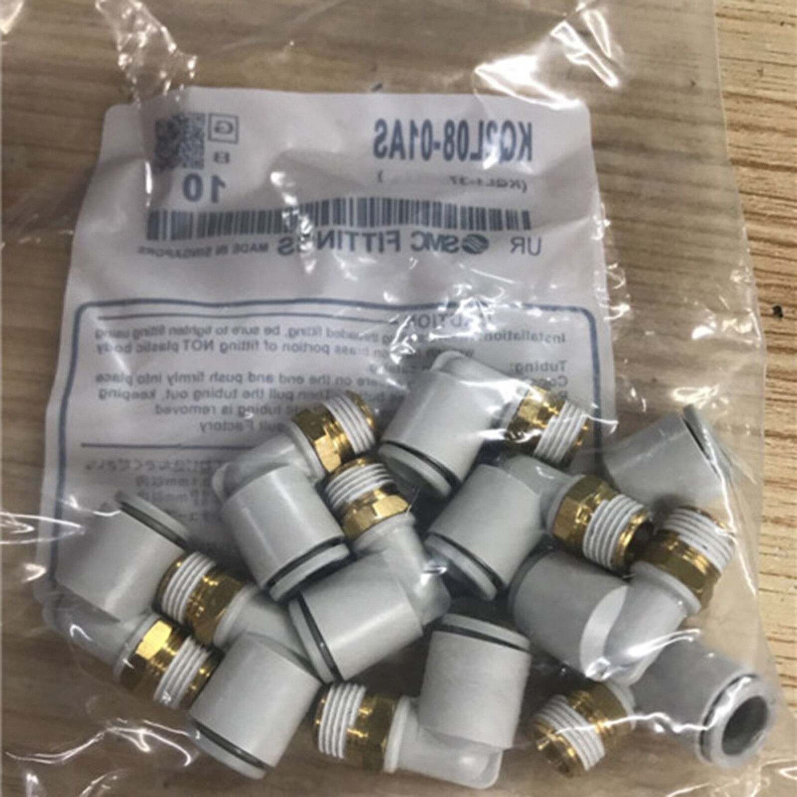 1Bag/10PCS New SMC KQ2L08-01AS Connector KQ2L0801AS Free Shipping #G