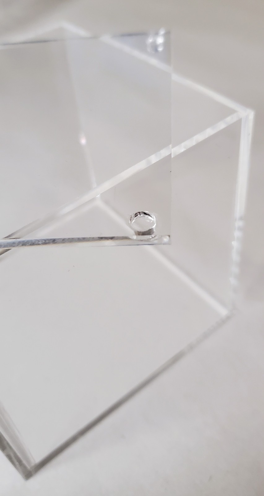Clear Acrylic 2.5″ Low‑Profile Square Box with Fitted Lid – T’z Tagz Handmade
