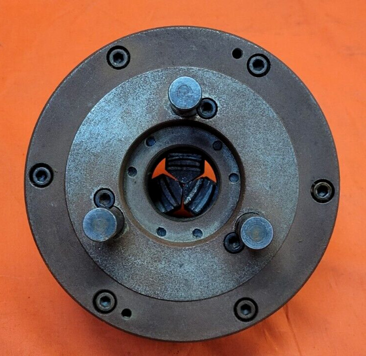 UNBRANDED 3 JAW MANUAL LATHE CHUCK 6-1/4″ DIA. & ACCESSORIES (LOT OF 16)