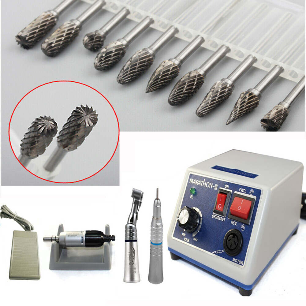 Marathon Dental Lab Micromotor Drill Polisher Machine N3 35K RPM Handpiece Sale~