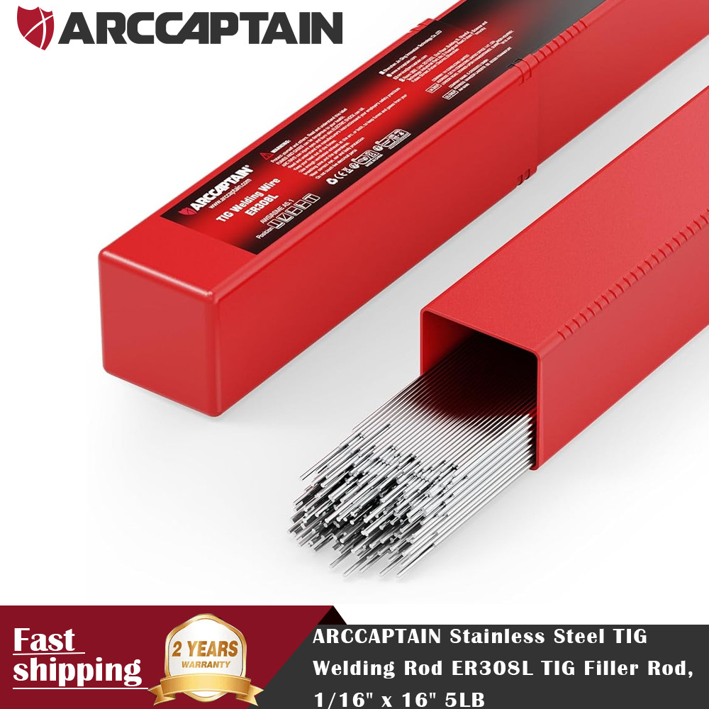 ARCCAPTAIN Stainless Steel TIG Welding Rod ER308L TIG Filler Rod 1/16″ x 16″ 5LB