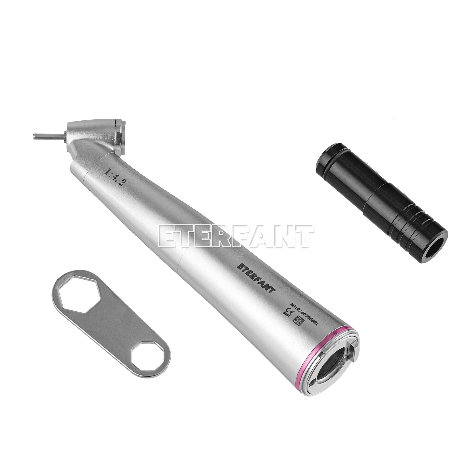 ENTERFANT Dental 1:1/1:4.2/20:1LED Fiber Optic Contra Angle Increasing Handpiece