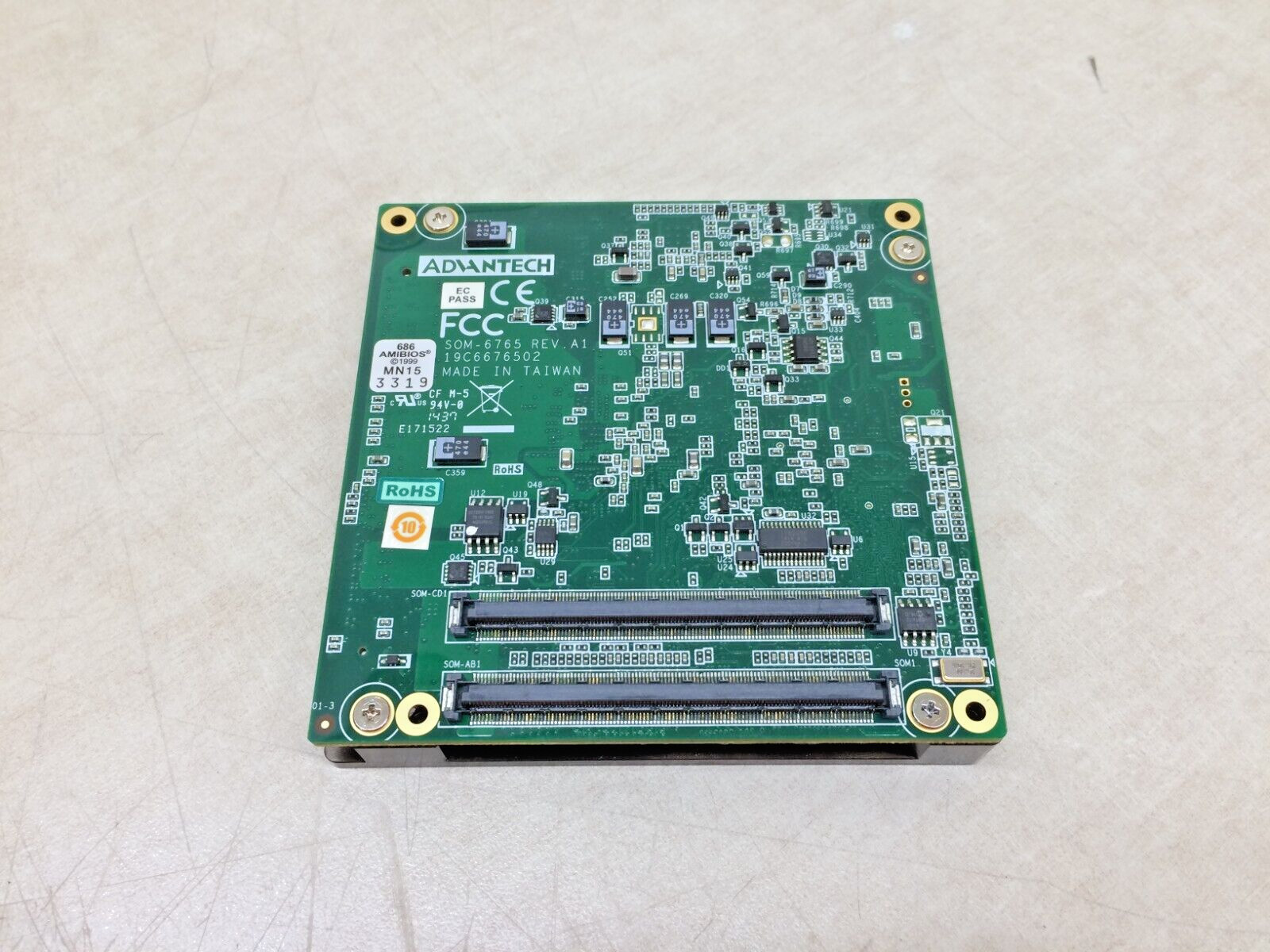 Advantech SOM-6765 Intel Atom Embedded Module CPU 19C6676502 Board Computer A1