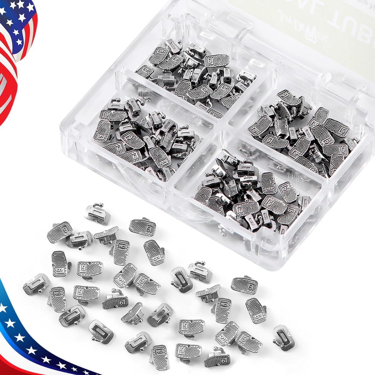 50set Dental Orthodontic 1st Molar Roth 0.022 Buccal Tubes Bondable Monoblock