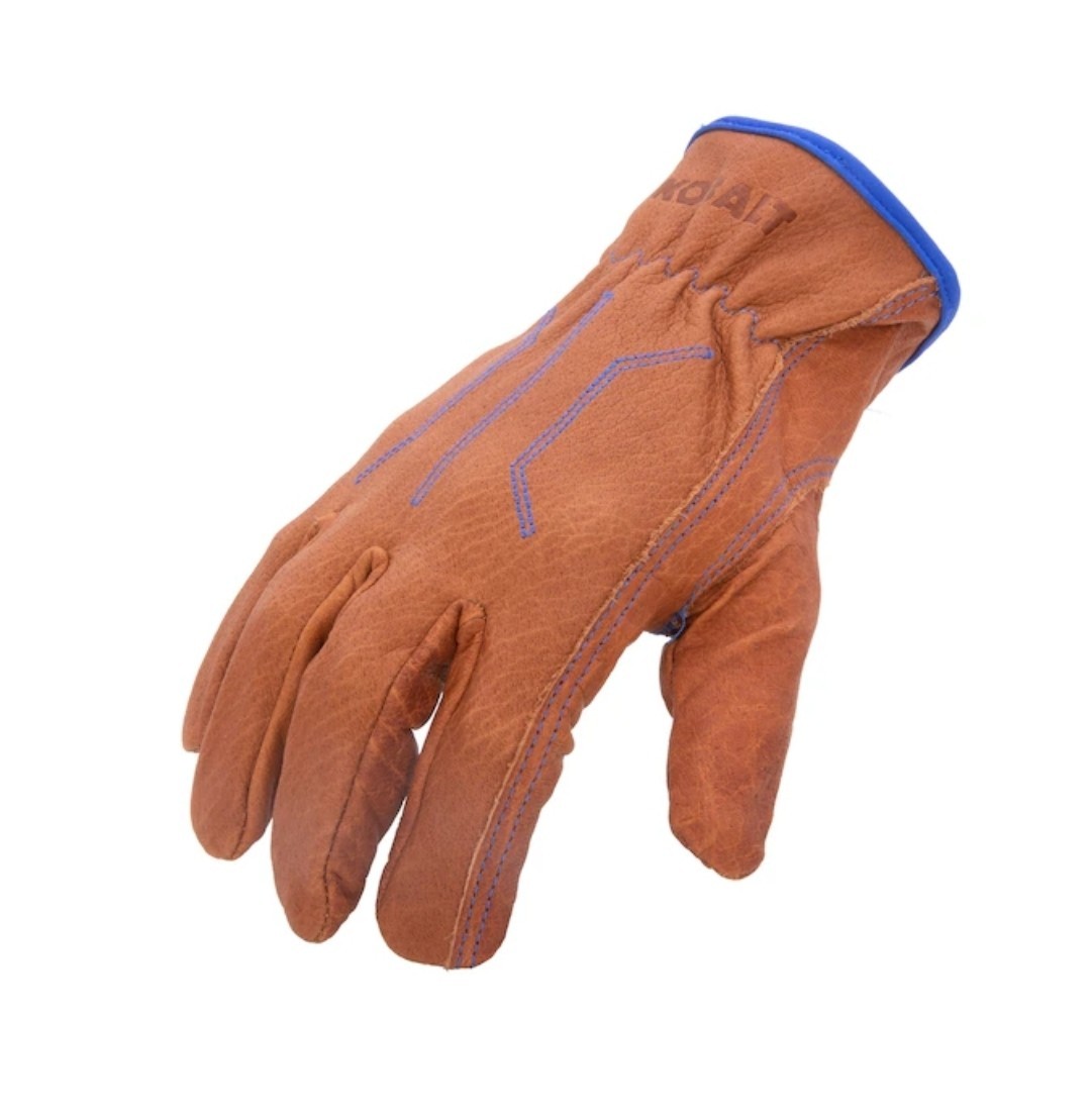 THREE PAIR Kobalt Water Resistant Leather Work Gloves EXTRA LARGE XL -2160244