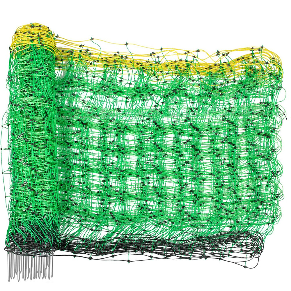 Electric Netting Fence Mesh Kit Deer Fencing 47″ H x 164′ L with Posts Spike