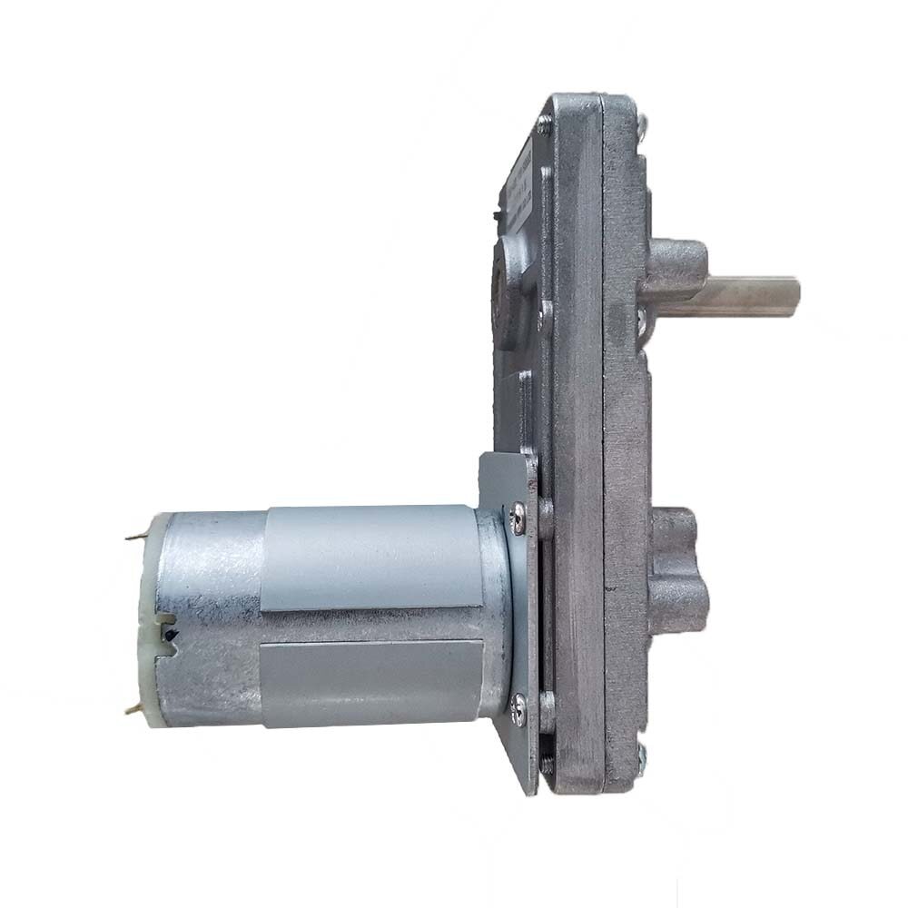 High-Torque DC Motor RS-555 Metal Worm Gear Motor 12V-24VDC Gear Motor