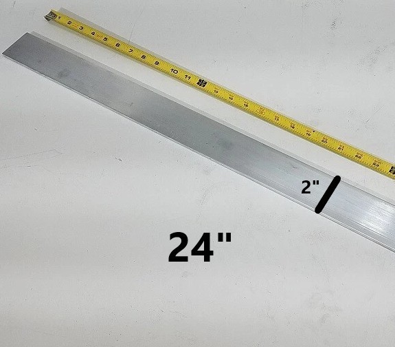 1/4″ x 2″ x 24″-Long 6061 T651 Aluminum Flat Bar– .25″ Structural Aluminum.