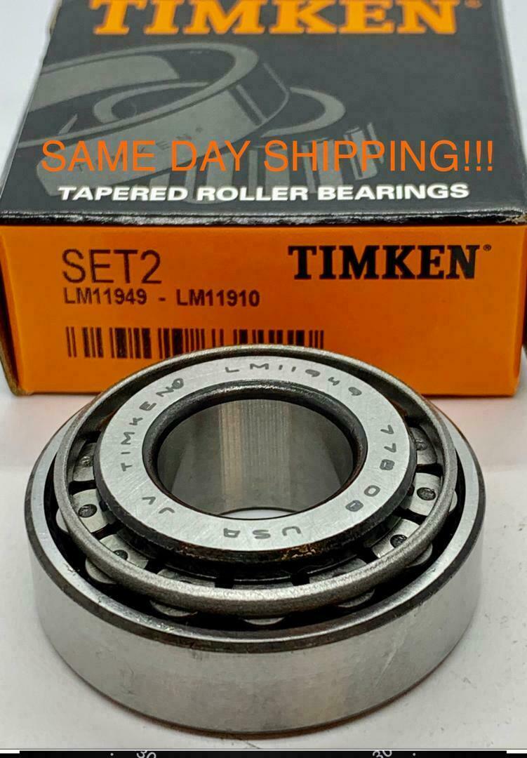 Timken USA Set2, Set 2 ( LM11949 & LM11910) A2 Cup & Cone SAME DAY SHIPPING!!!!
