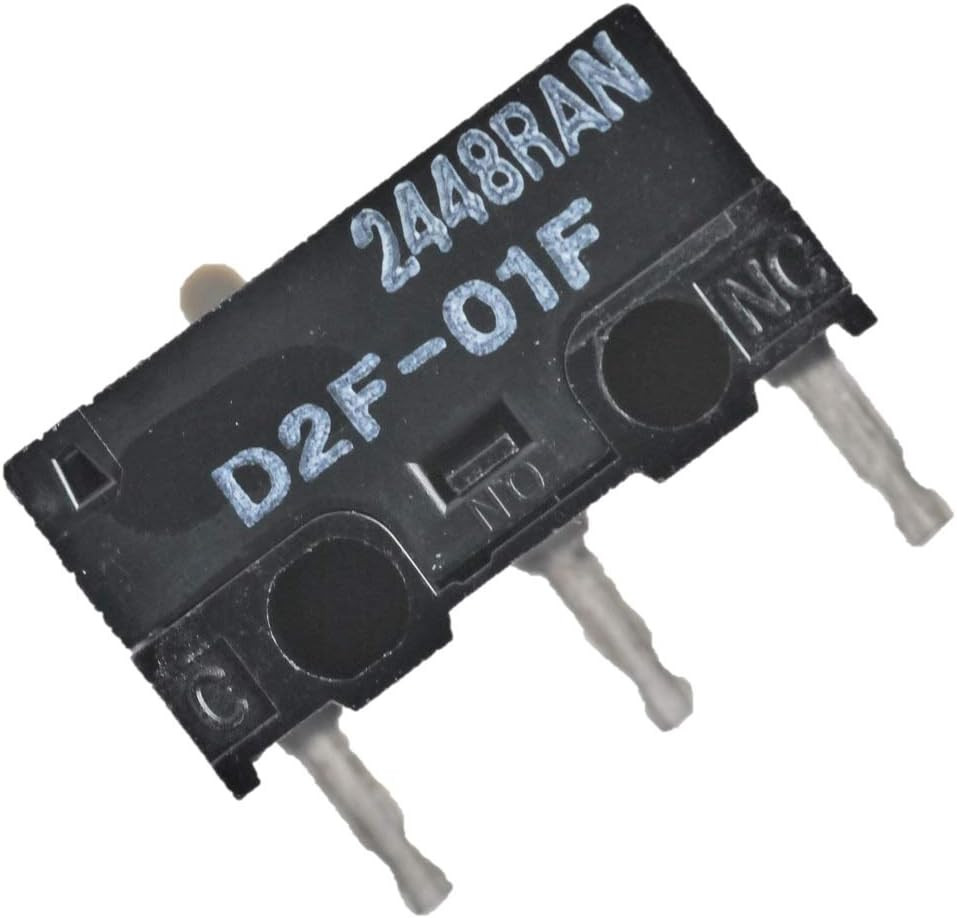 Pack of 4 OMRON D2F-01F Microswitch SPDT Subminiature Compatible Mouse Black