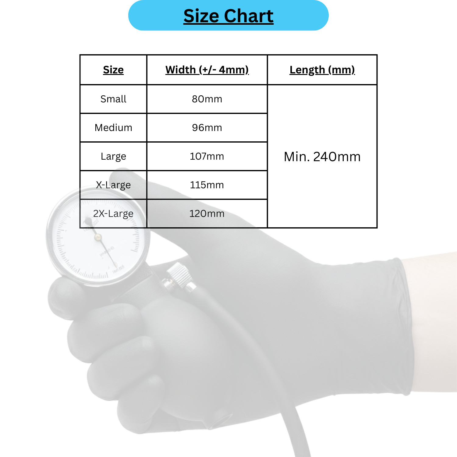 Black Nitrile Exam Powder-Free Disposable Gloves, Large 6 MIL, 1000 Pieces