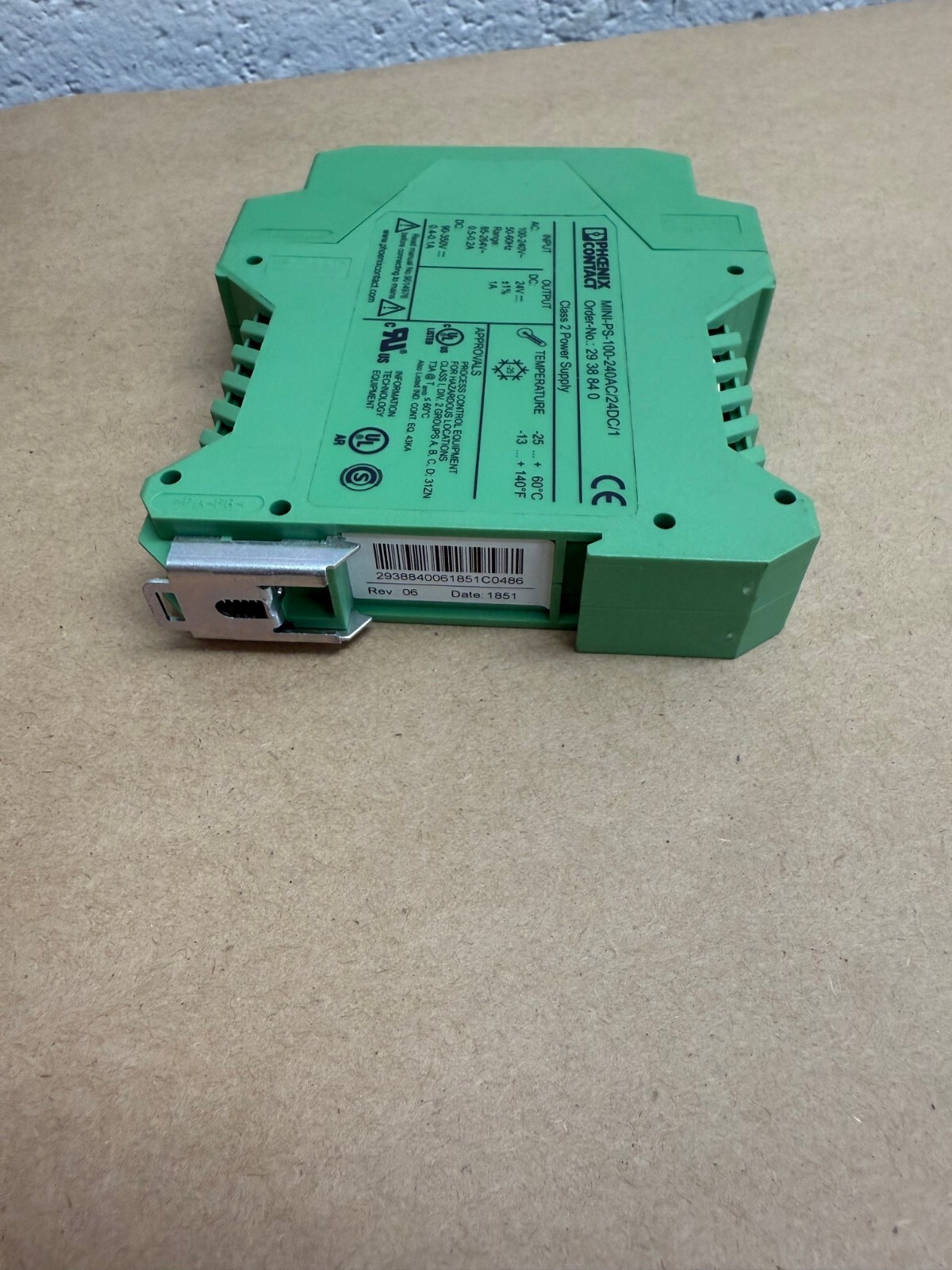 Phoenix Contact MINI-PS-100-240AC/24DC/1, Class 2 Power Supply *Tested*