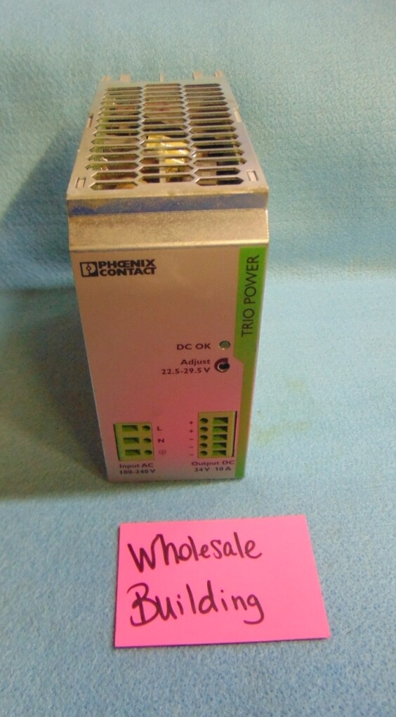 PHOENIX CONTACT TRIO POWER, TRIO-PS/1AC/24DC/10, 50/60Hz, 100-240 VOLTS, 3-1.3A
