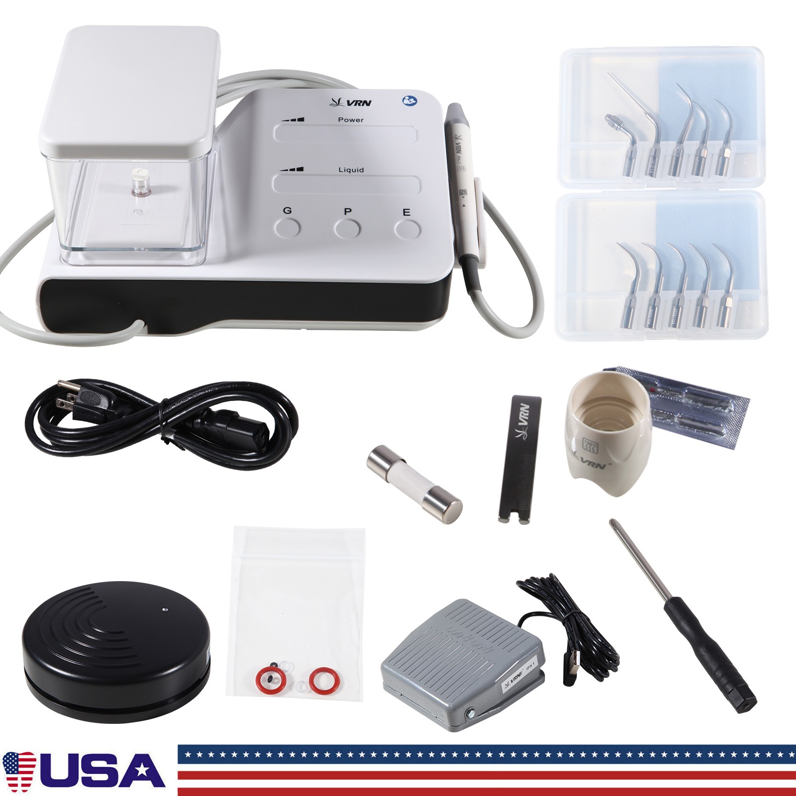 Dental Ultrasonic Scaler Scaling Perio Endo &LED Handpiece for EMS Woodpecker