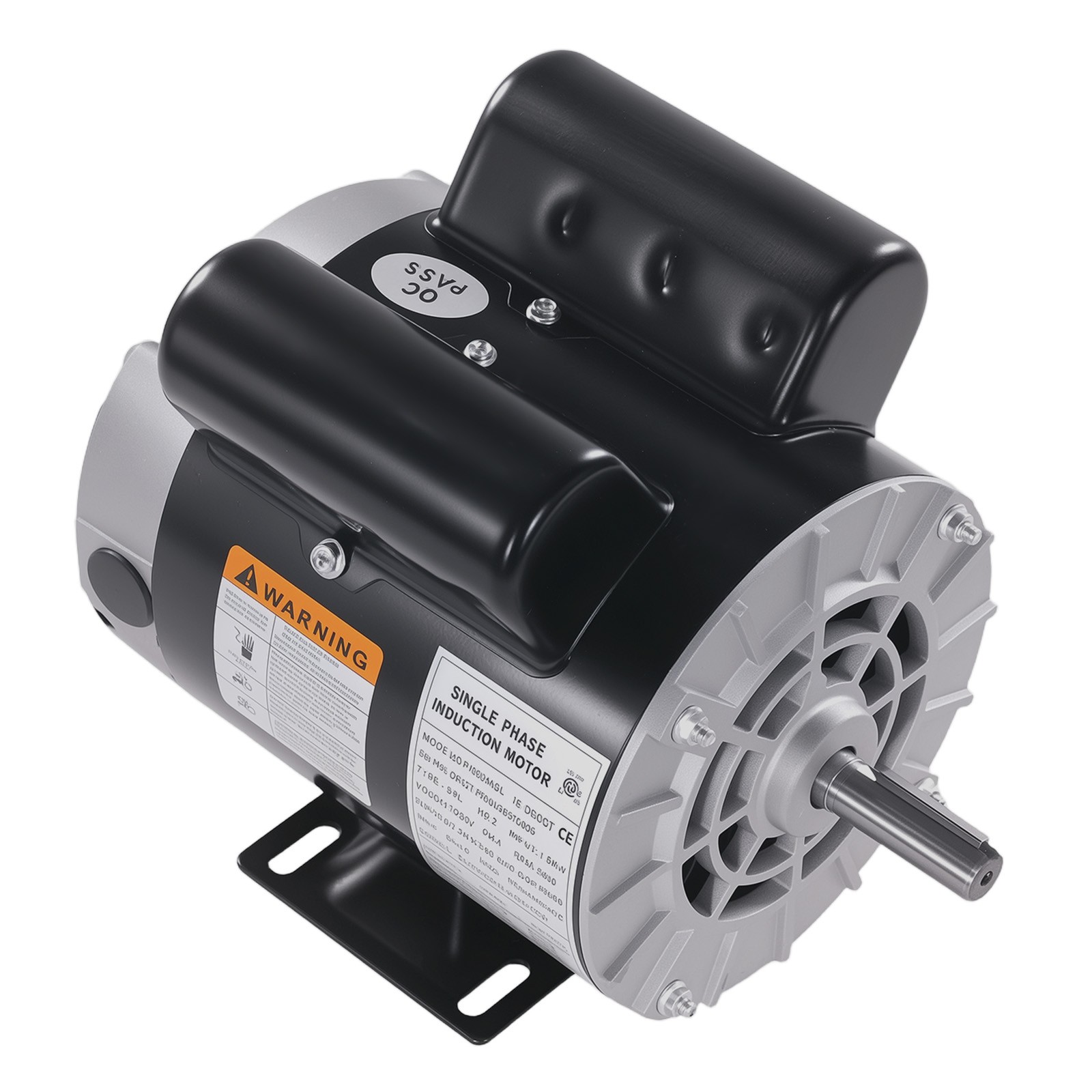 2HP Electric Motor 3450RPM AC120V/240V 56 Frame Single-Phase 5/8″ Keyed Shaft