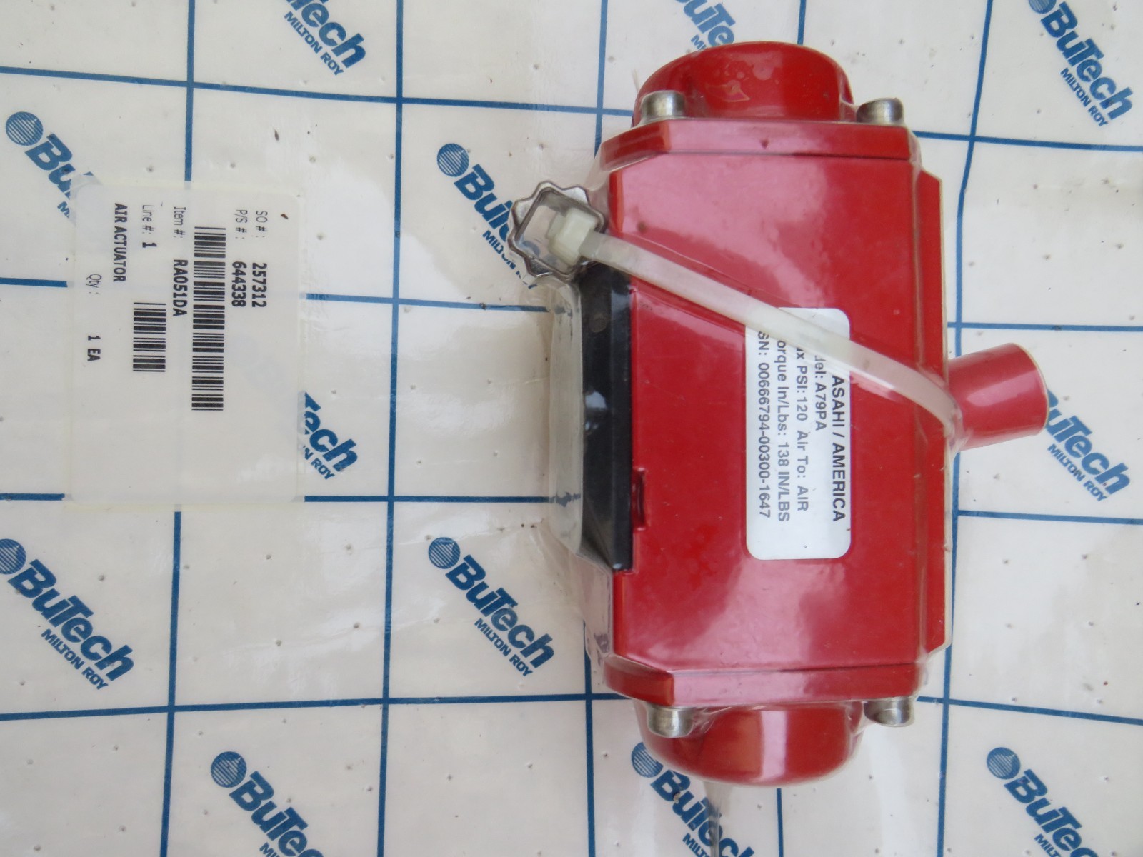 A79PA Asahi pressure valve pneumatic actuators rotarty Air Open Close