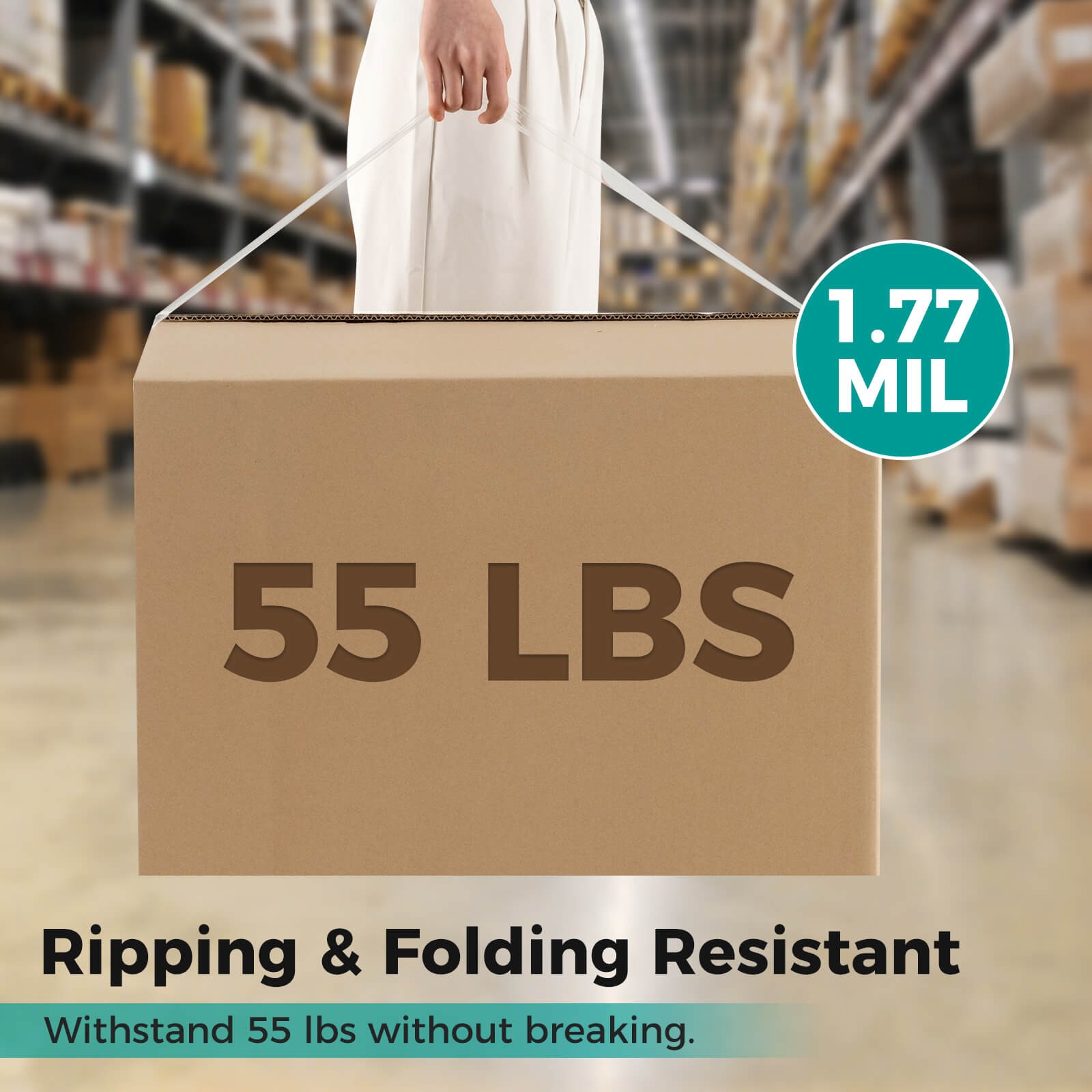 36 Rolls Heavy Duty Clear Packaging Tape w/ 1.89″ Wide Total 2360 Yards 1.77 MIL