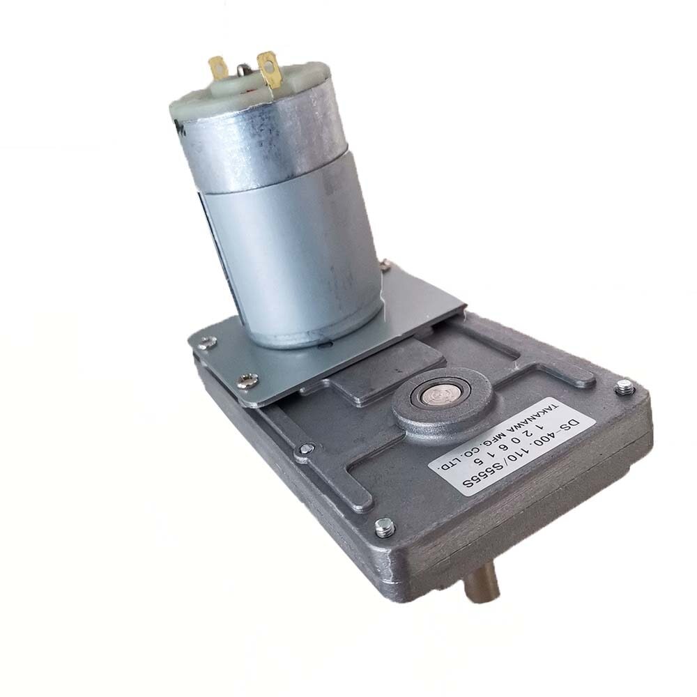 High-Torque DC Motor RS-555 Metal Worm Gear Motor 12V-24VDC Gear Motor