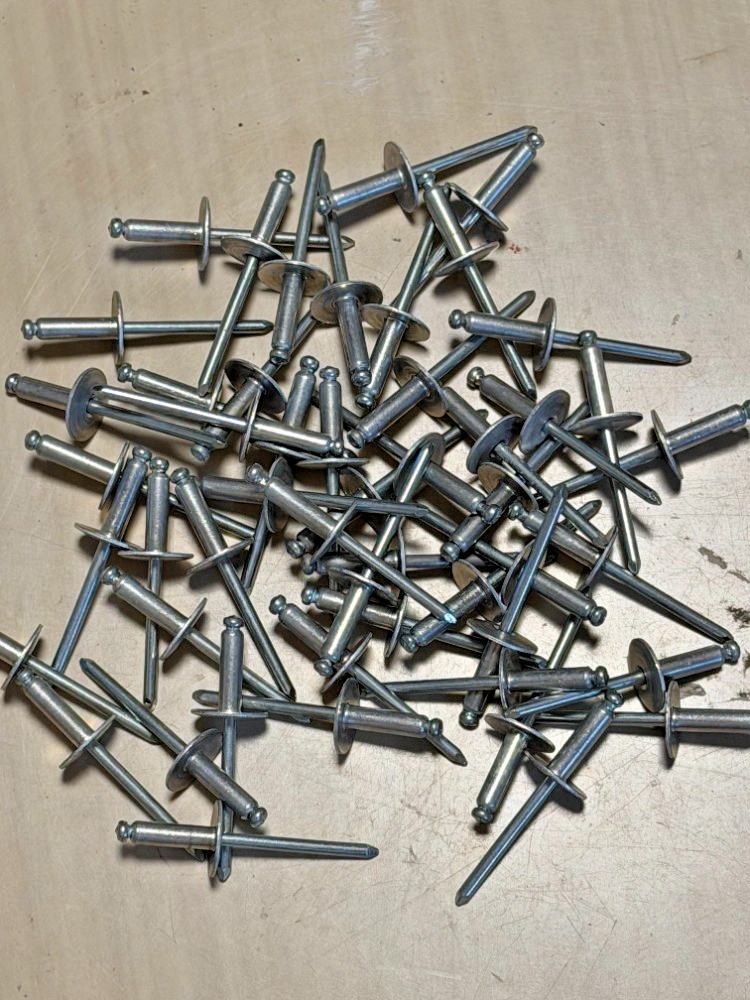 3/16 Large Flange Aluminum Pop Rivets All Dome Head Blind Rivet 50 Pc.