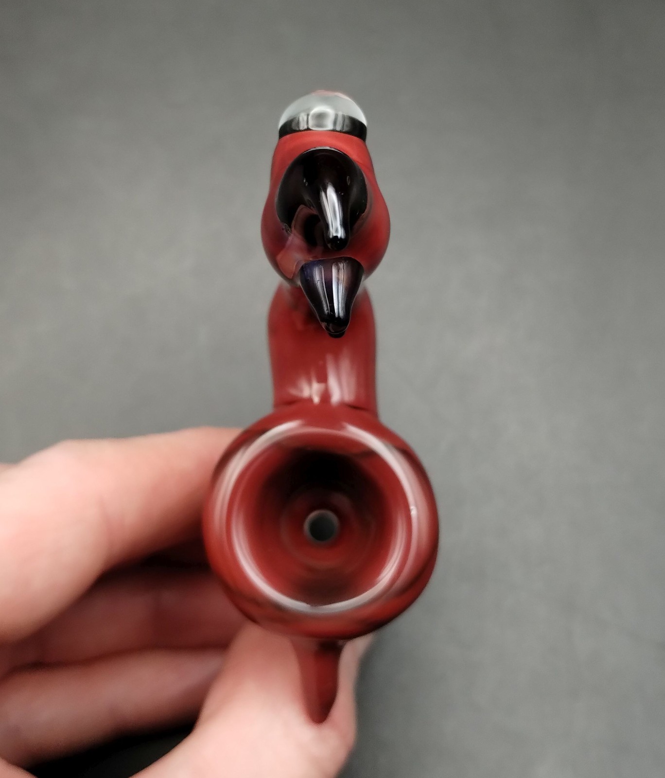 Red Creature 14mm Glass Bowl by Subconscious Design USA